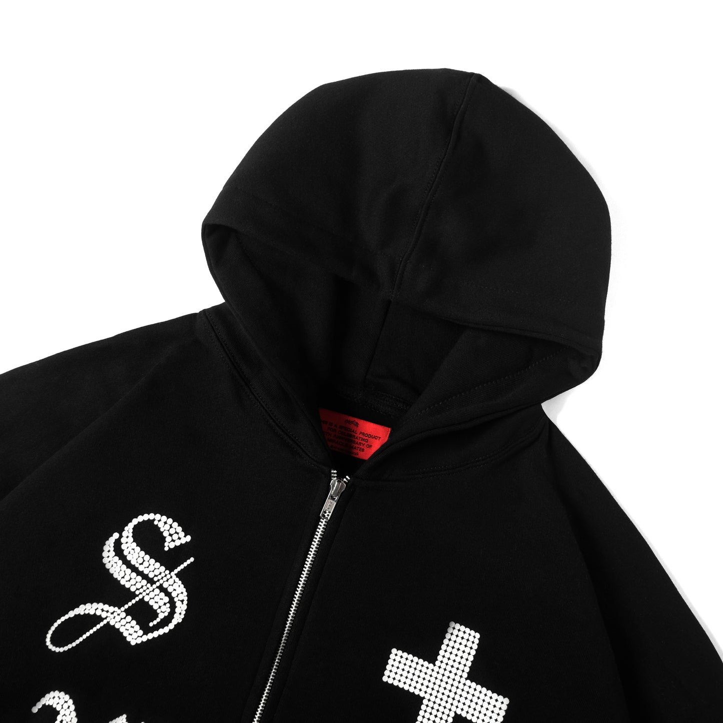 Miracle Mates - Motion Black Zipper Boxy Hoodie Collaboration SNSB