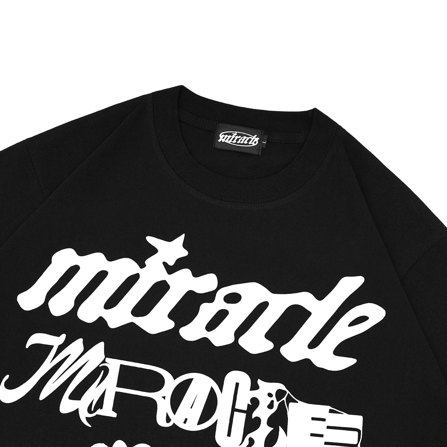 Miracle Mates - Clutter Black Oversized T Shirt