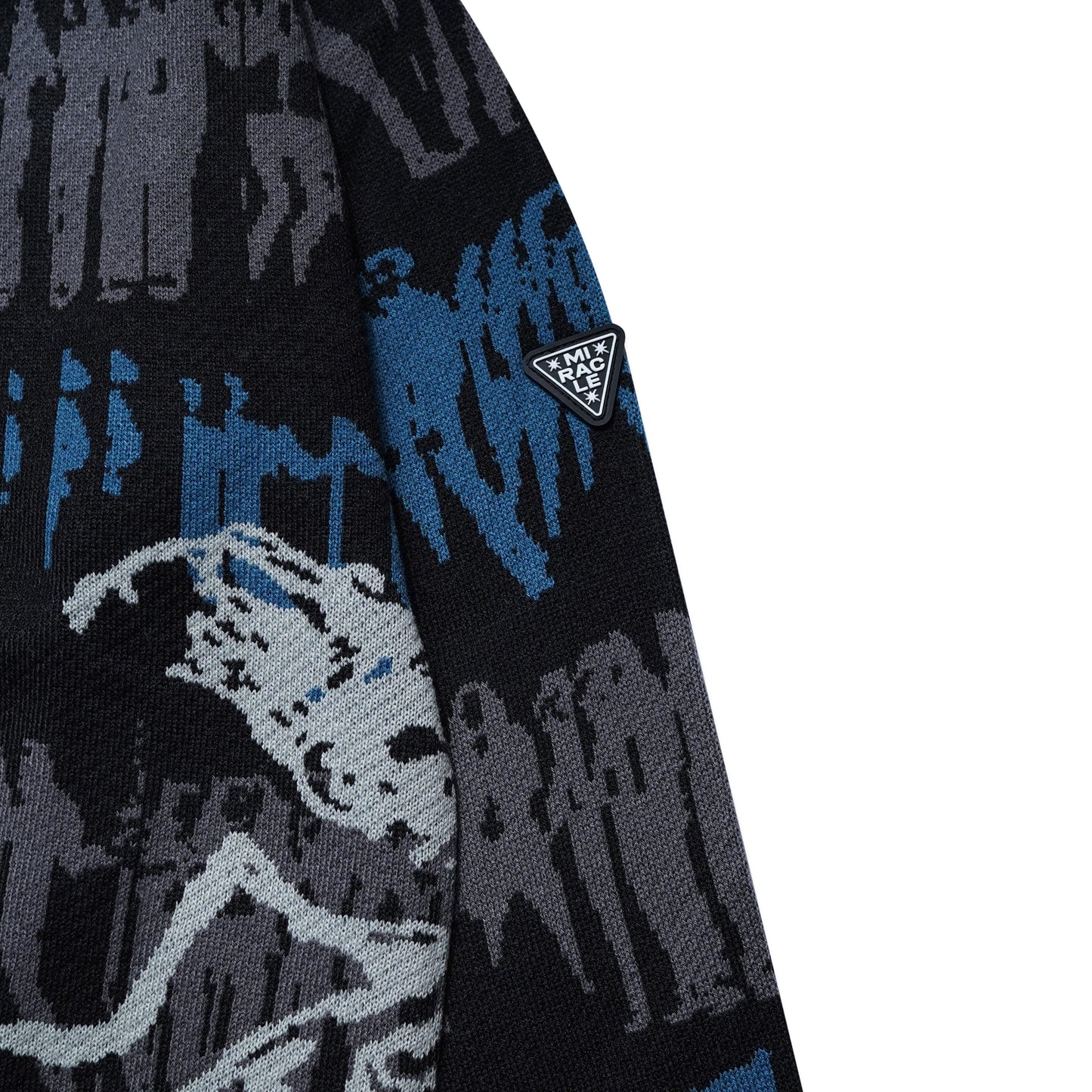 Miracle Mates - Nostra Blue Grey Cardigan Knit
