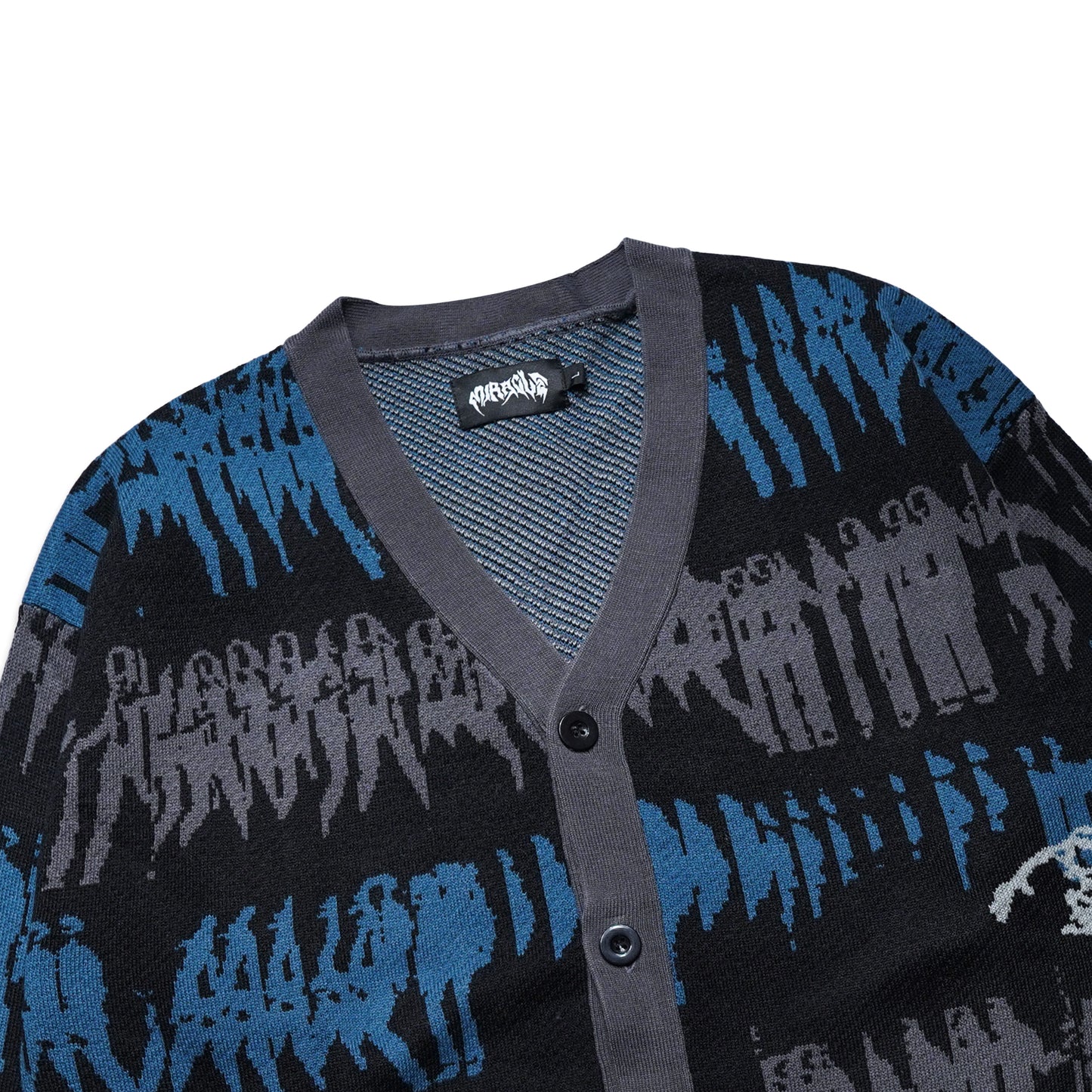 Miracle Mates - Nostra Blue Grey Cardigan Knit