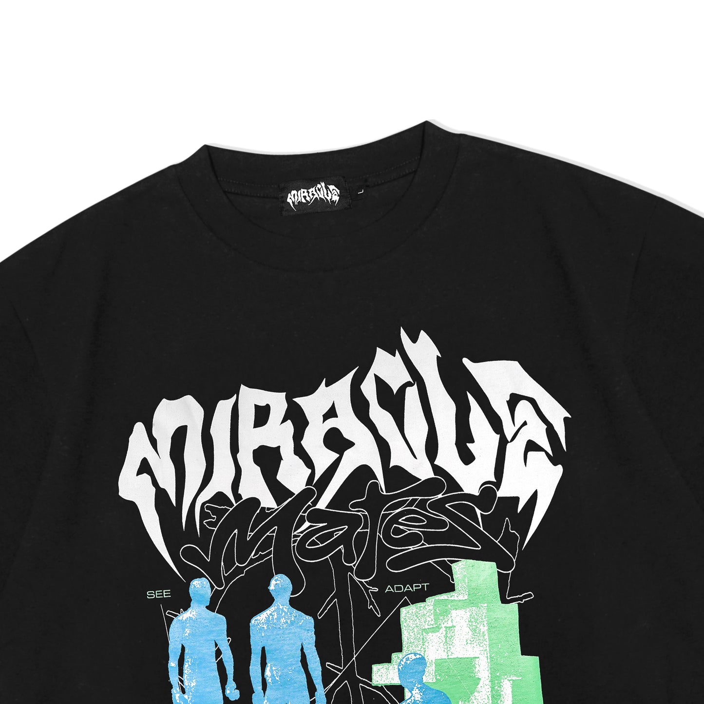 Miracle Mates - Gaze Black Oversized T Shirt