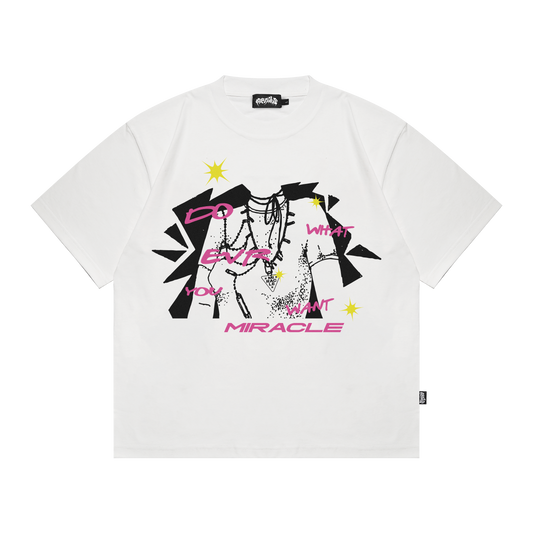 Miracle Mates - Pearl White Oversized T Shirt