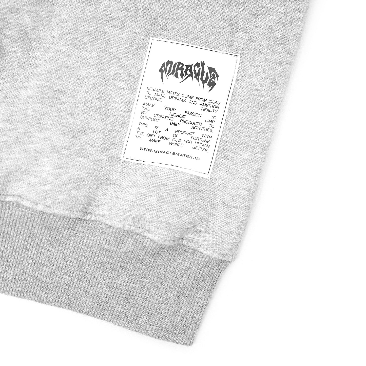Miracle Mates - Plein Misty Grey Boxy Hoodie