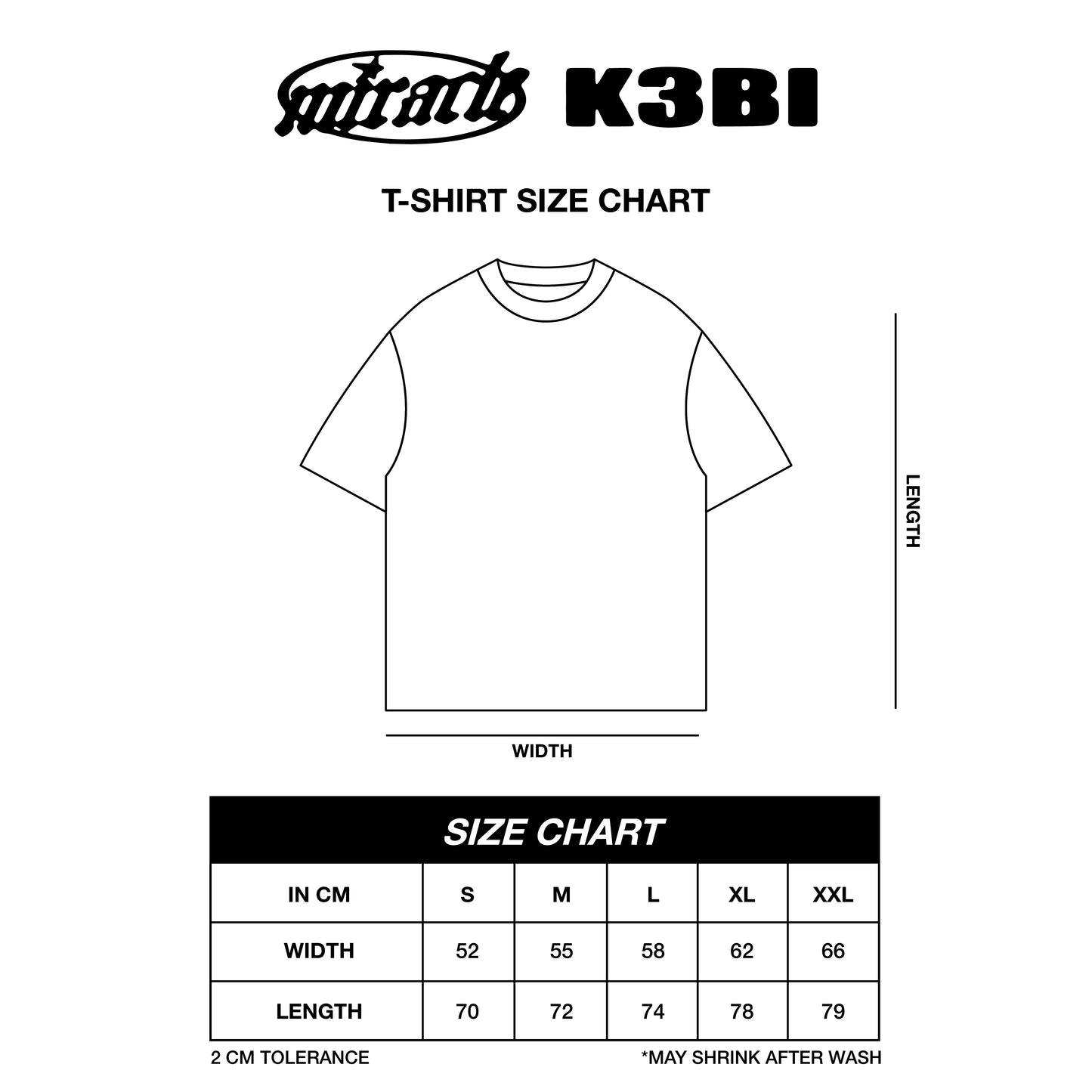 Miracle Mates - K3BI Black T Shirt Collaboration K3BI