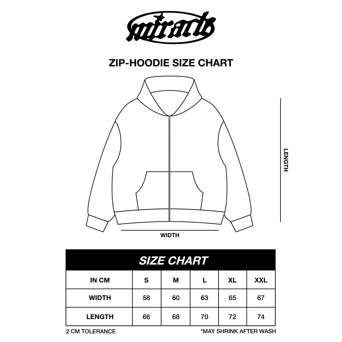 Miracle Mates - Hoodie Ritsleting LTE Hitam