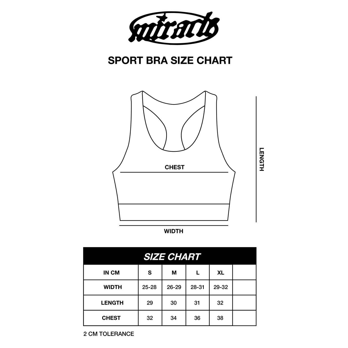 Miracle Mates - Plocha Black Sport Bra
