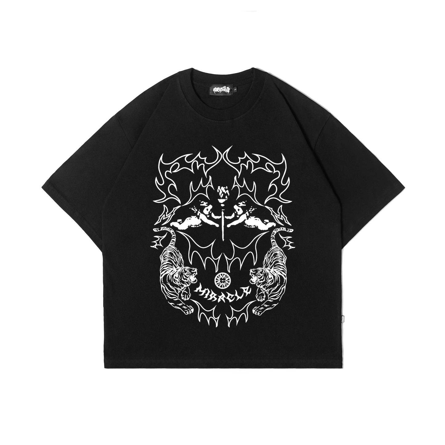 Miracle Mates - Tribe Black Oversized T Shirt