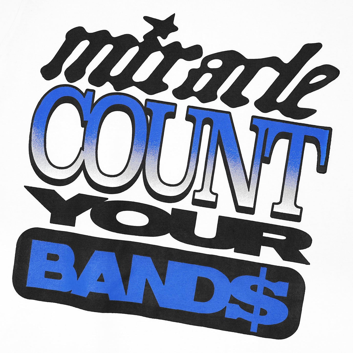 Miracle Mates - Bands White Oversized T Shirt