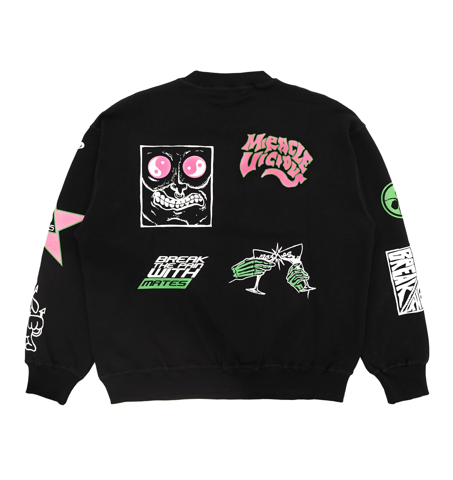 Miracle Mates x Vicious Pain "Dream on Acid" Crewneck