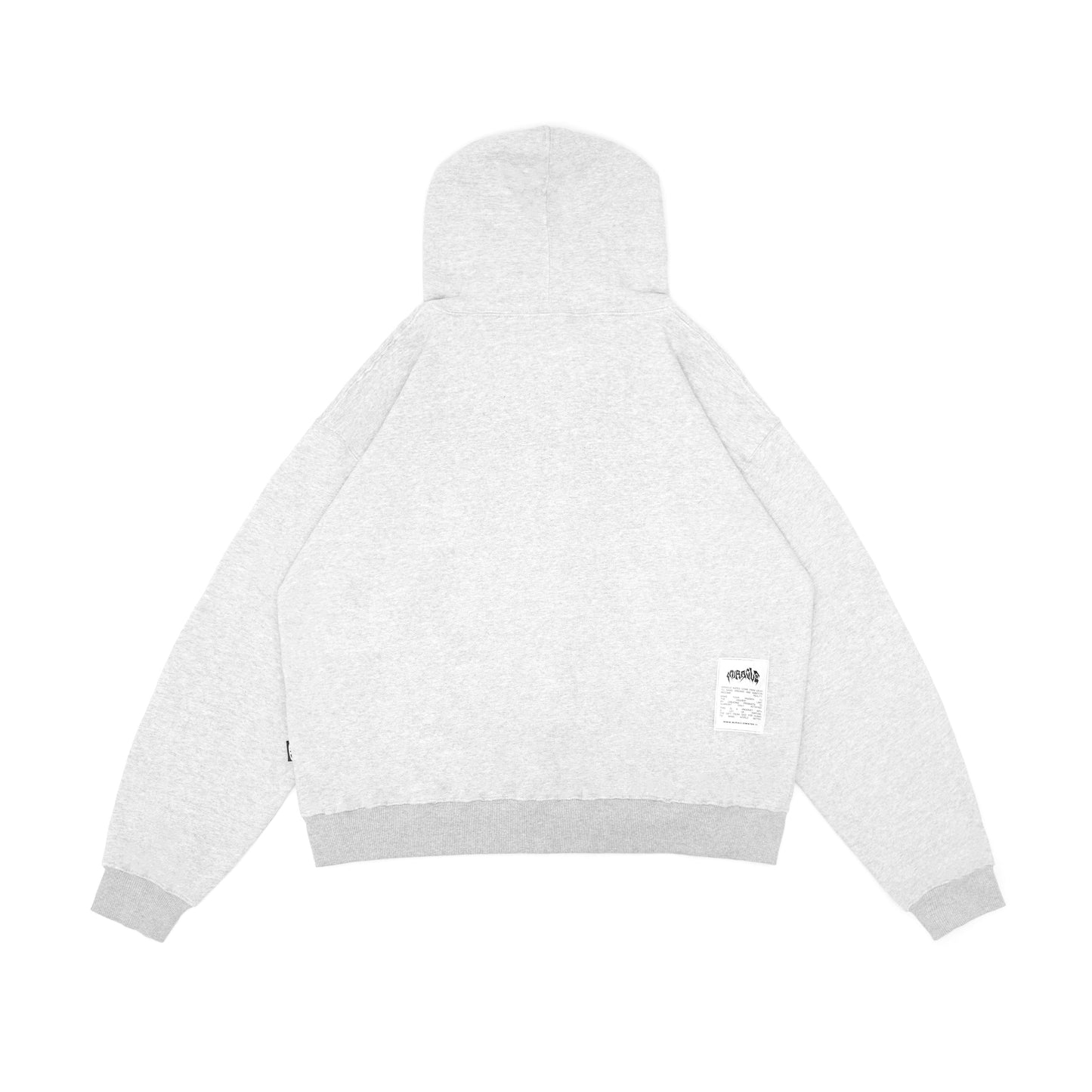 Miracle Mates - Prosty Misty Grey Boxy Zip Hoodie