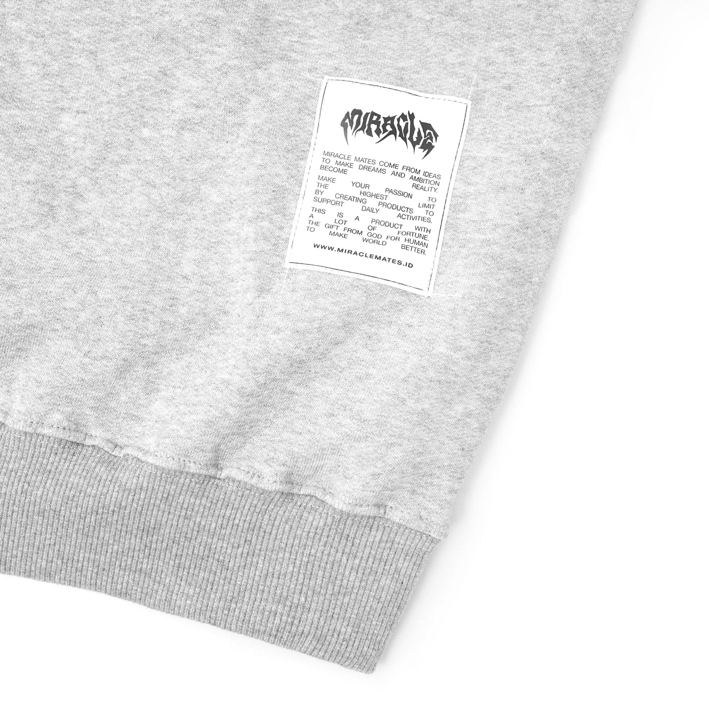 Miracle Mates - Prosty Misty Grey Boxy Zip Hoodie