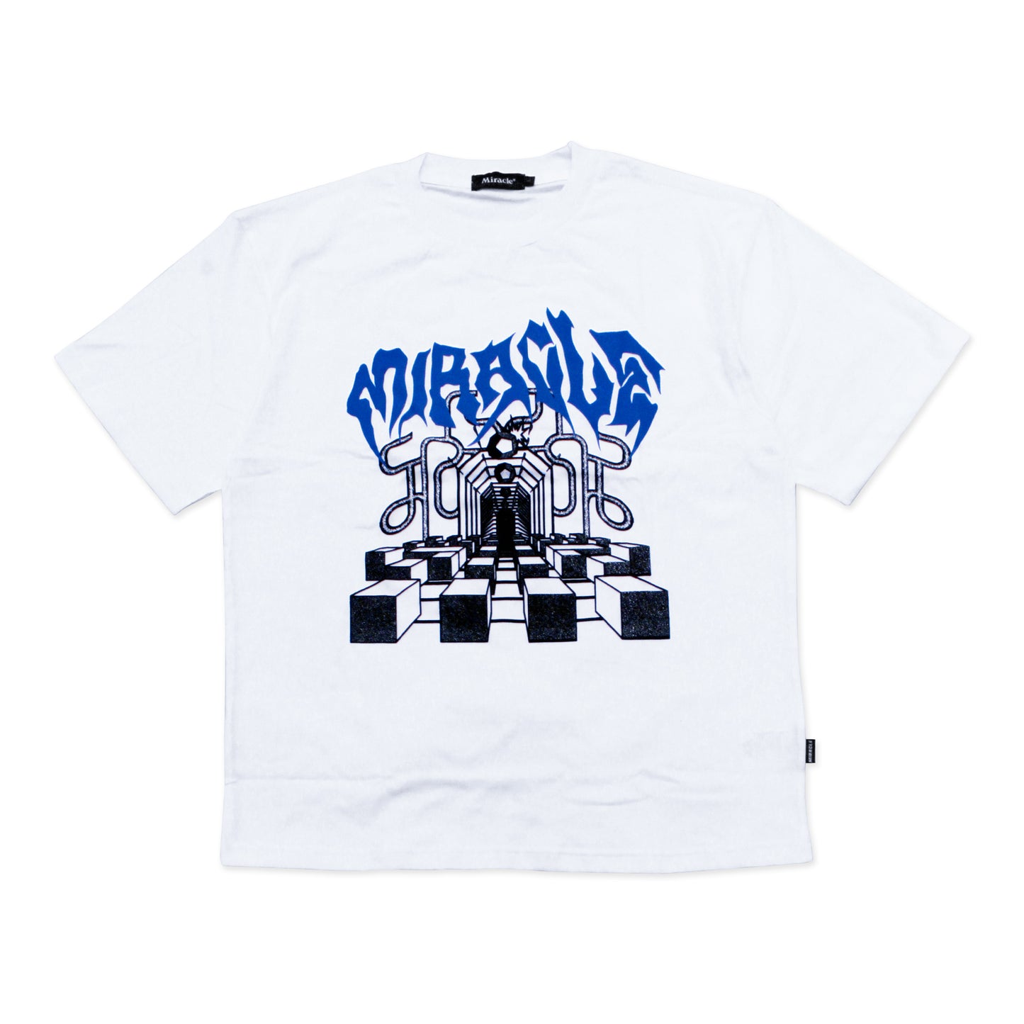 Miracle Mates - Blocks White Oversized T Shirt