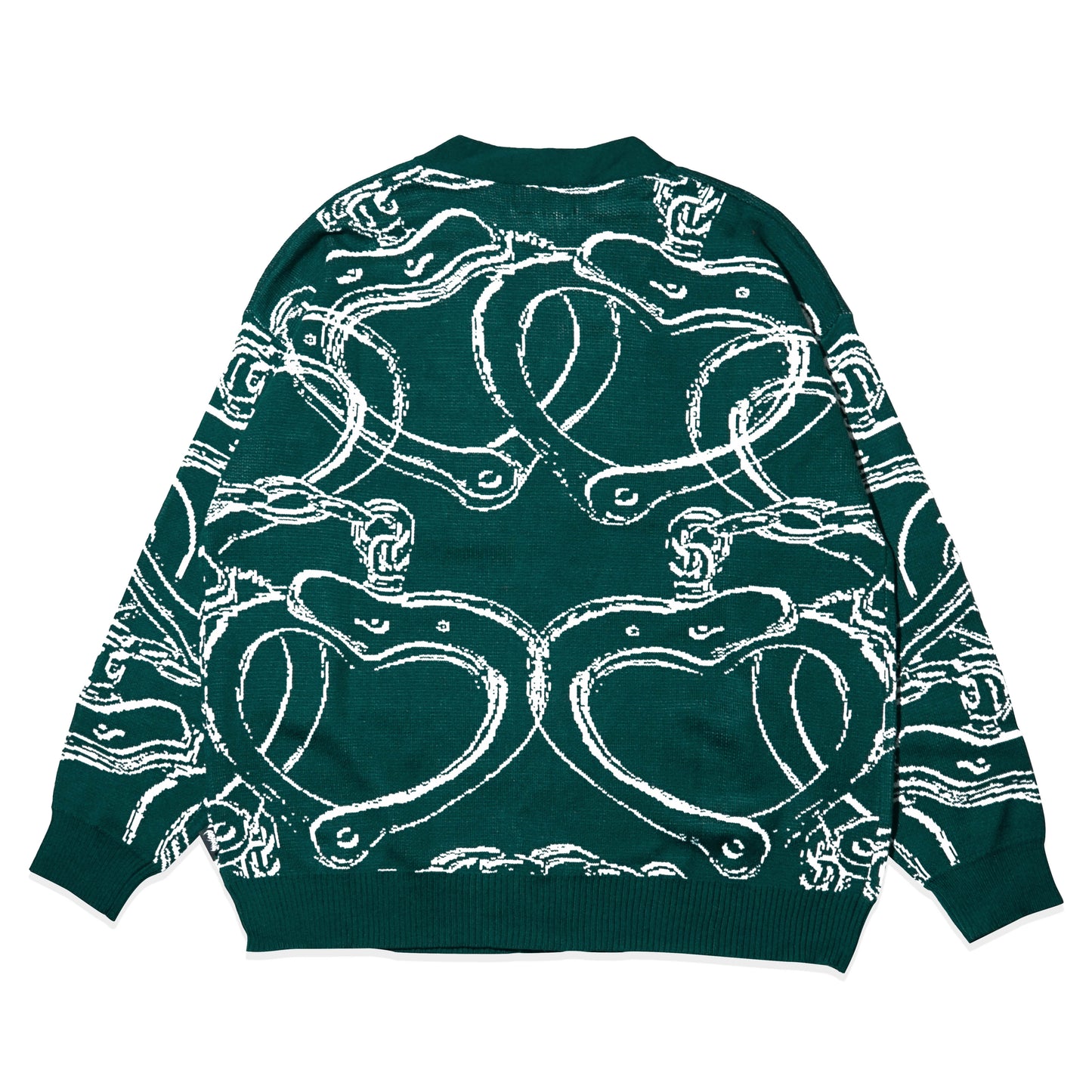 Miracle Mates - Cuffs Green Cardigan Knit