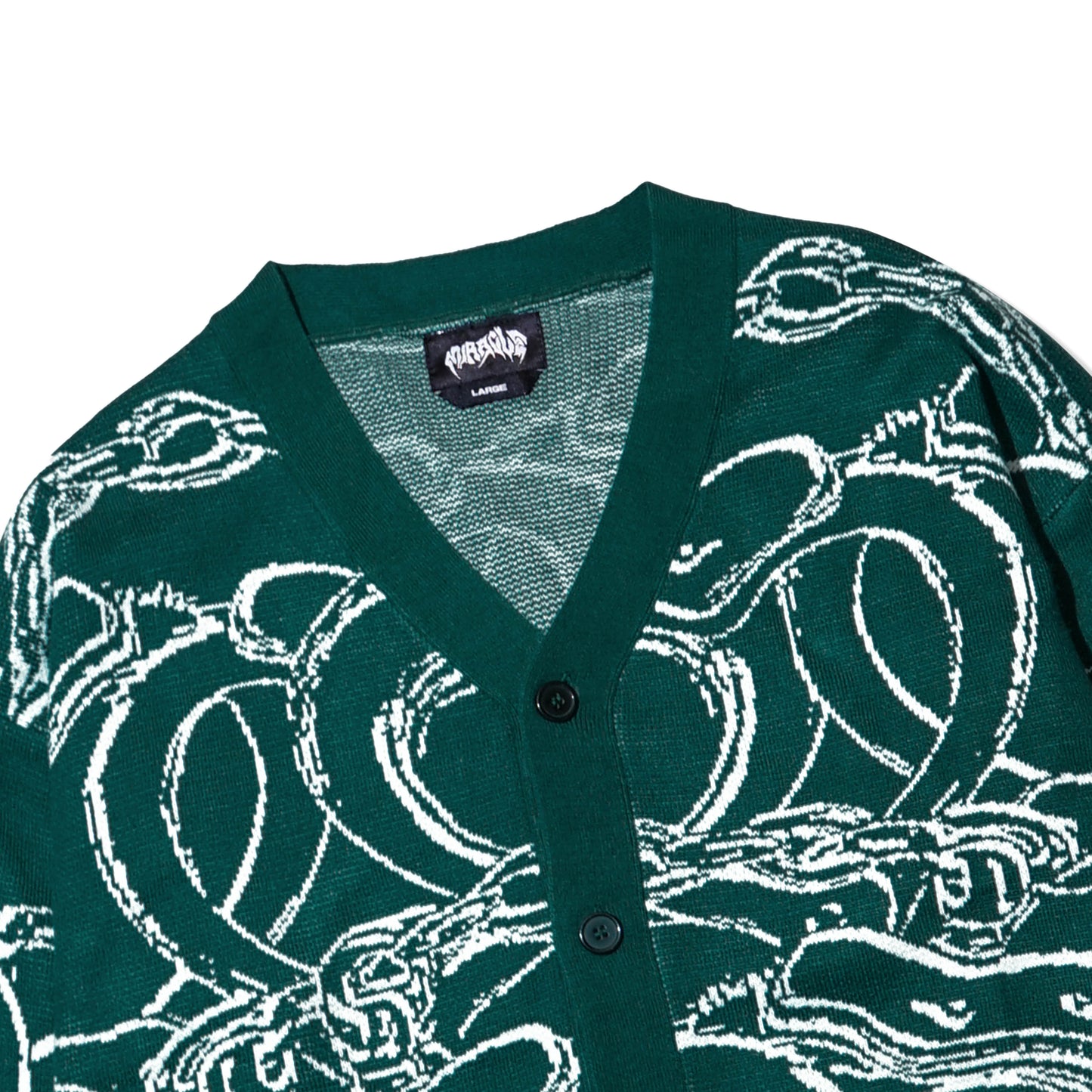 Miracle Mates - Cuffs Green Cardigan Knit