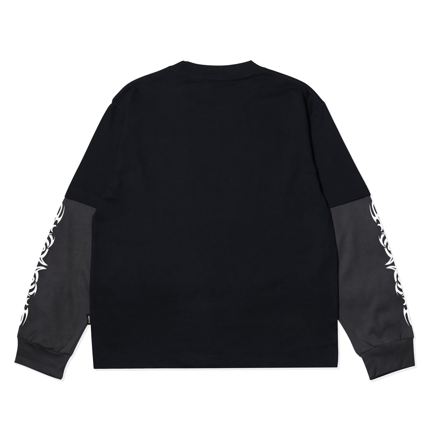 Miracle Mates - Cycle Black Oversized Double Layer T Shirt