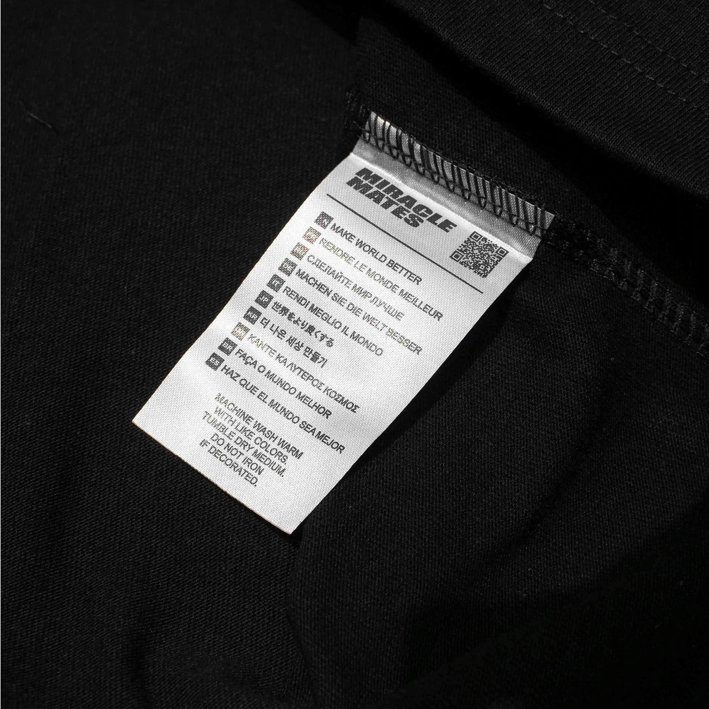 Miracle Mates - Grain Black Oversized T Shirt