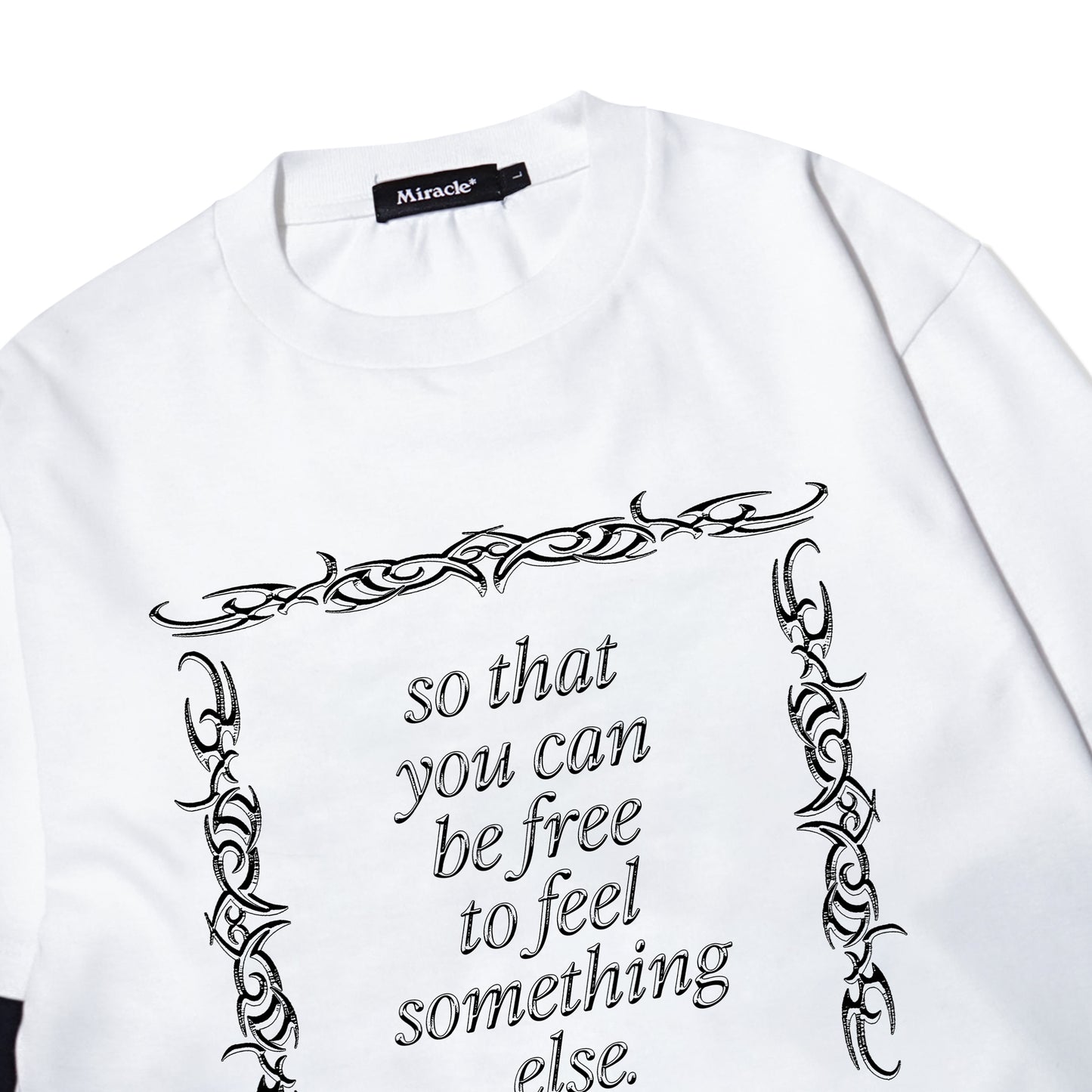 Miracle Mates - Grieving White Double Layer Oversized T Shirt