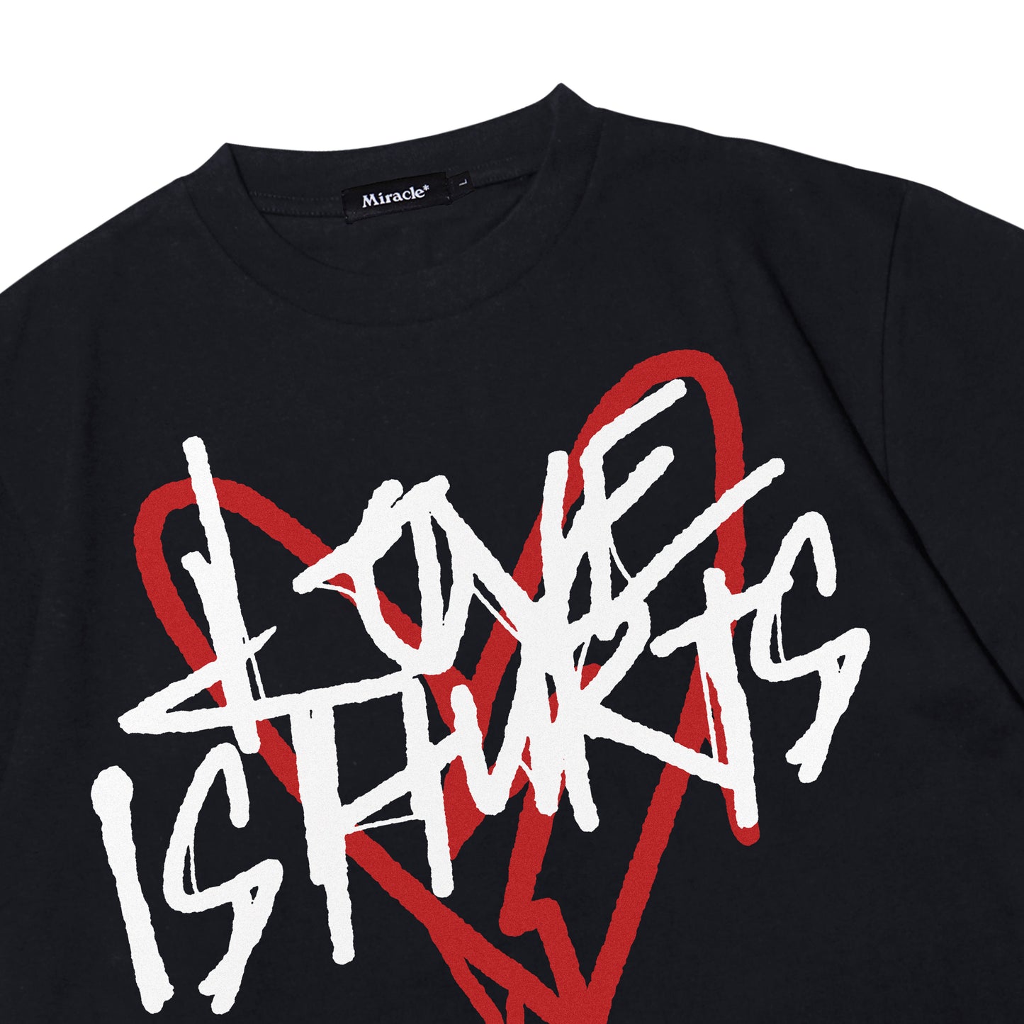 Miracle Mates - Luv Black Oversized T Shirt