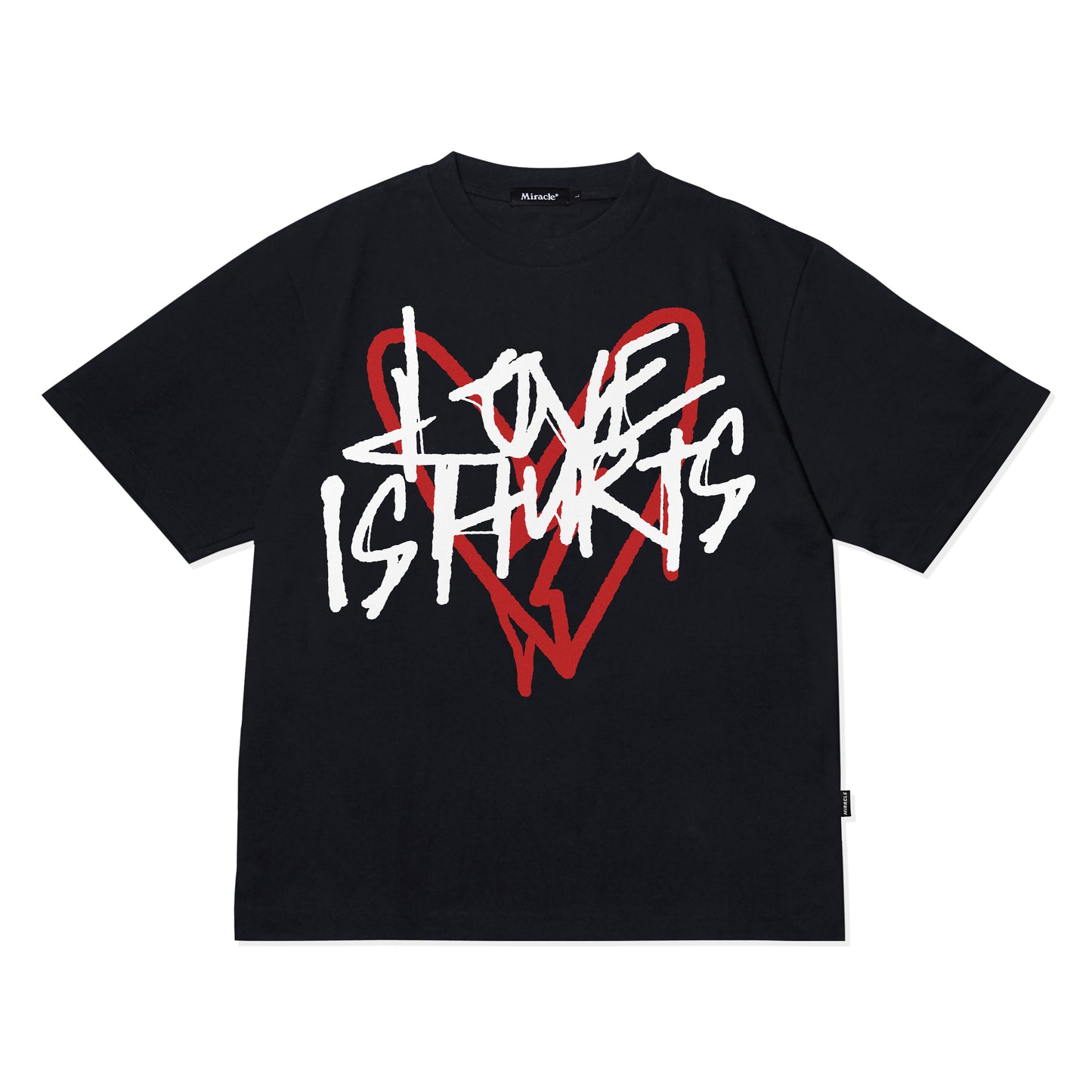 Miracle Mates - Luv Black Oversized T Shirt