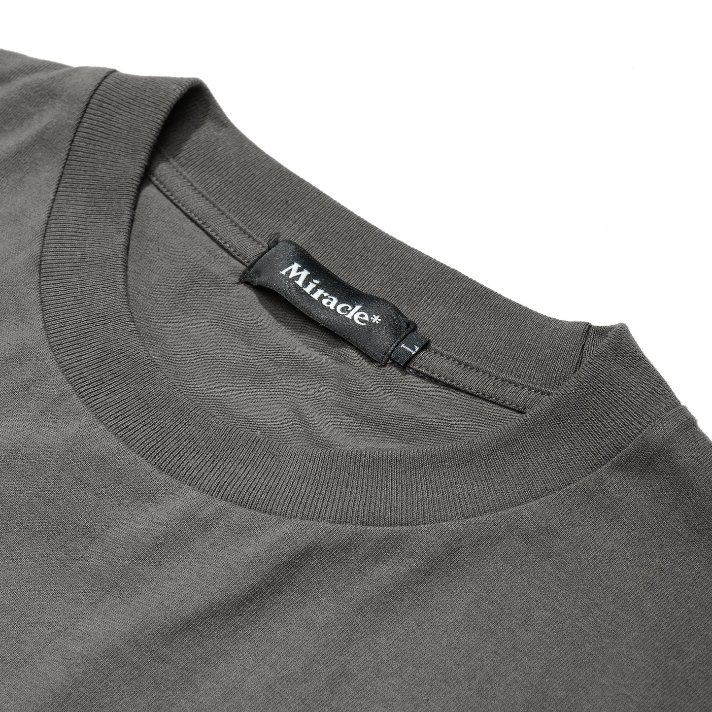 Miracle Mates - Kaos Besar Lomme Basic Abu-abu Tua