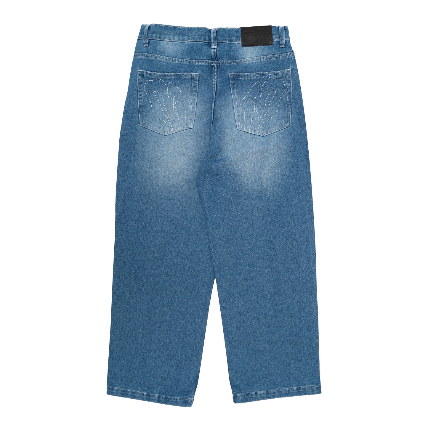 Spades Mid Blue Denim Loose Baggy Pants