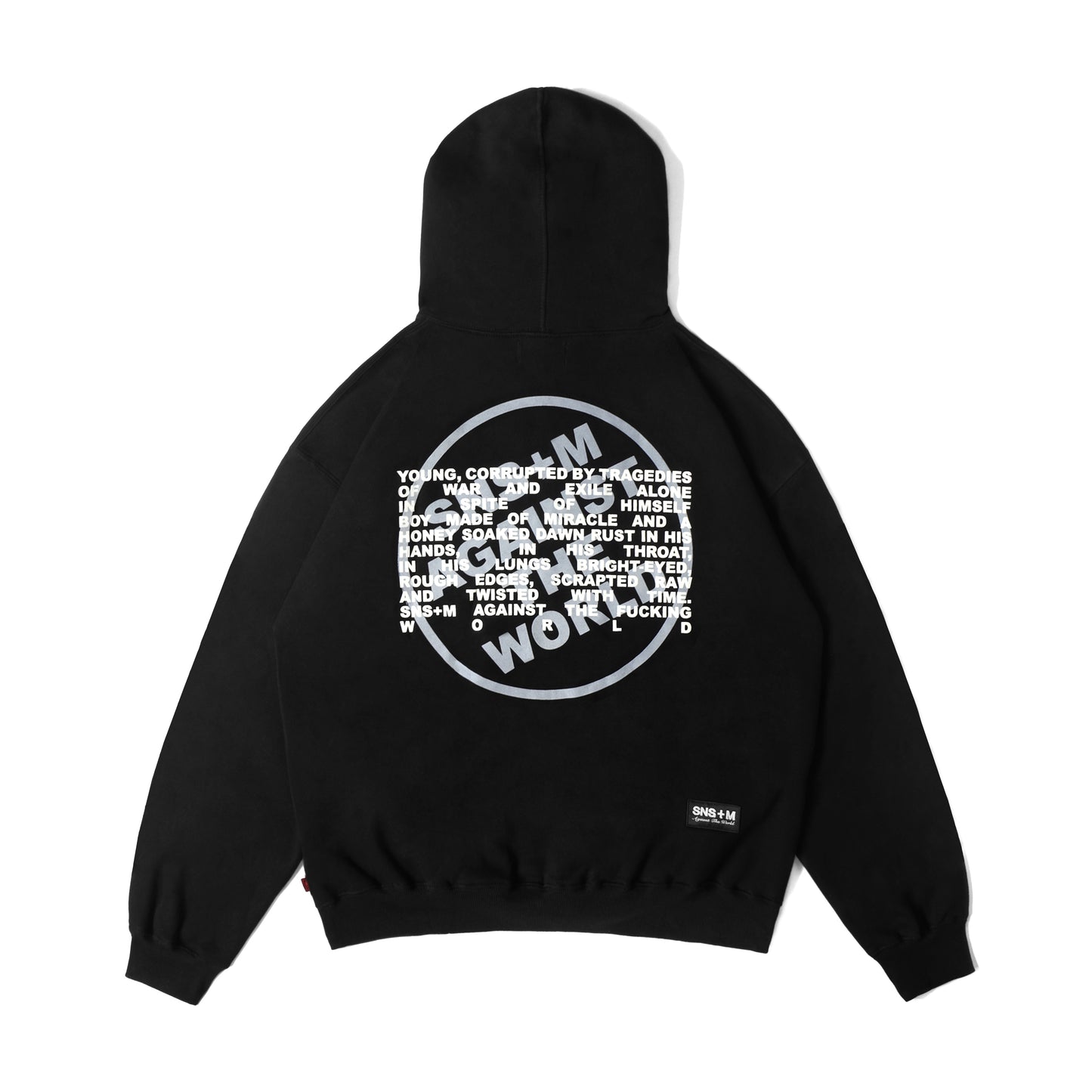 Miracle Mates - Motion Black Zipper Boxy Hoodie Collaboration SNSB