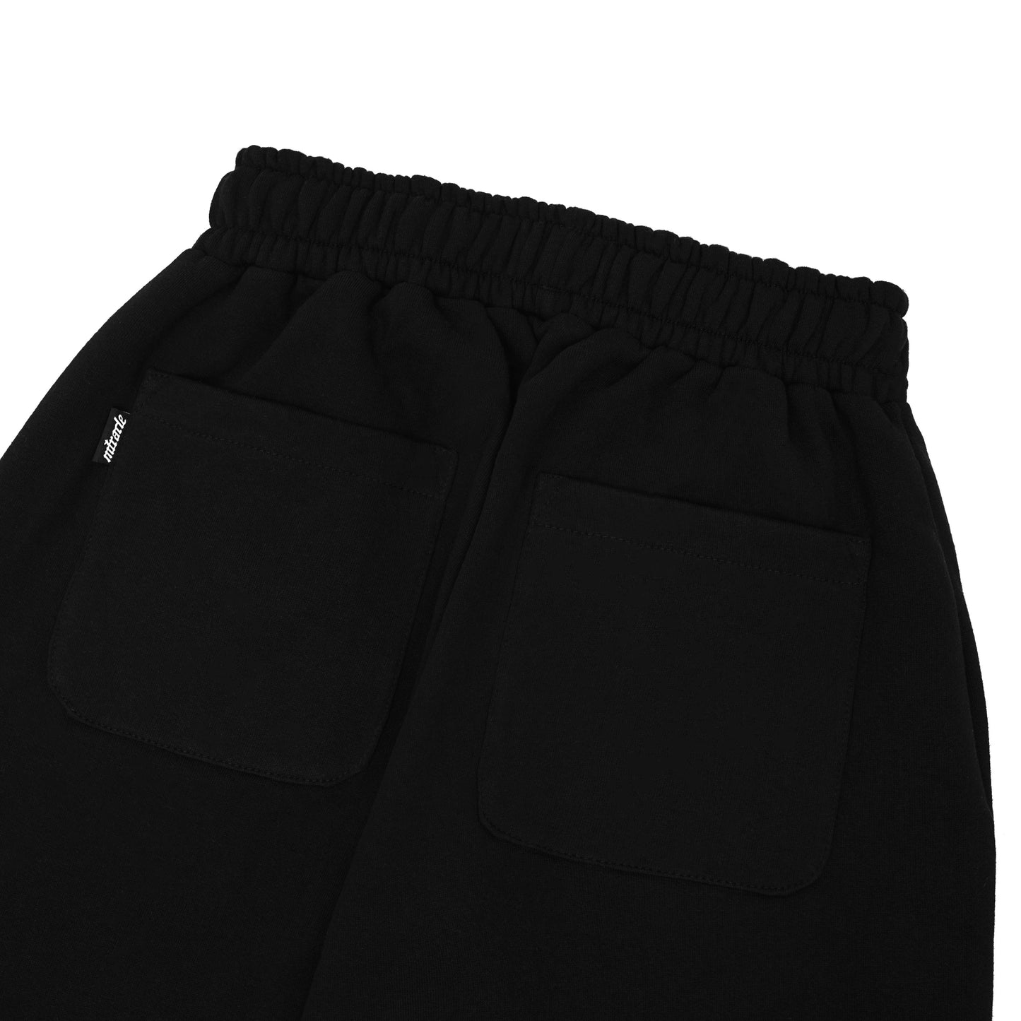 Miracle Mates - Pure Black Baggy Sweatpants