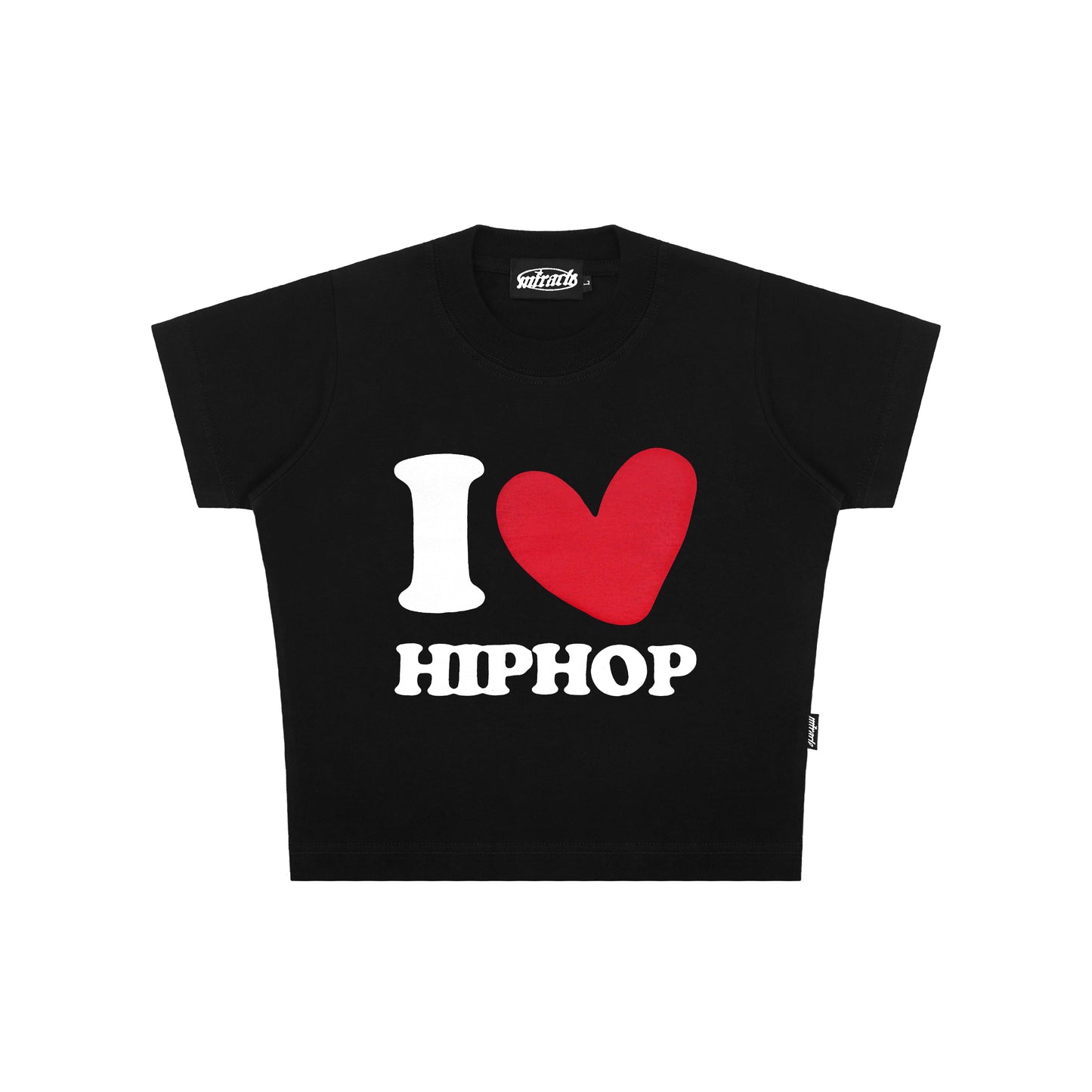 Miracle Mates - Femme Black Baby Tee