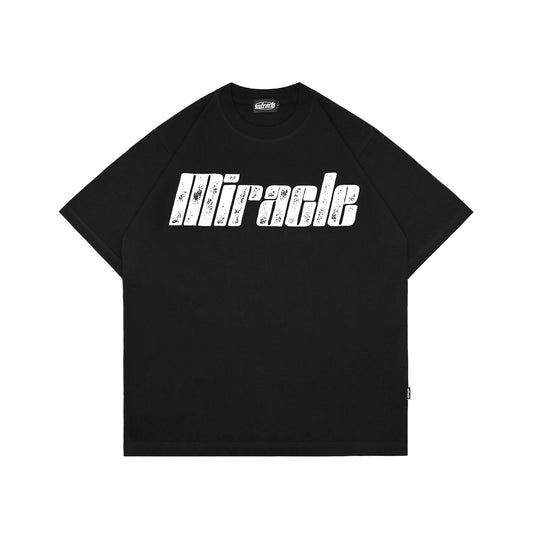 Miracle Mates - Cleft Black Oversized T Shirt