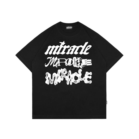 Miracle Mates - Clutter Black Oversized T Shirt