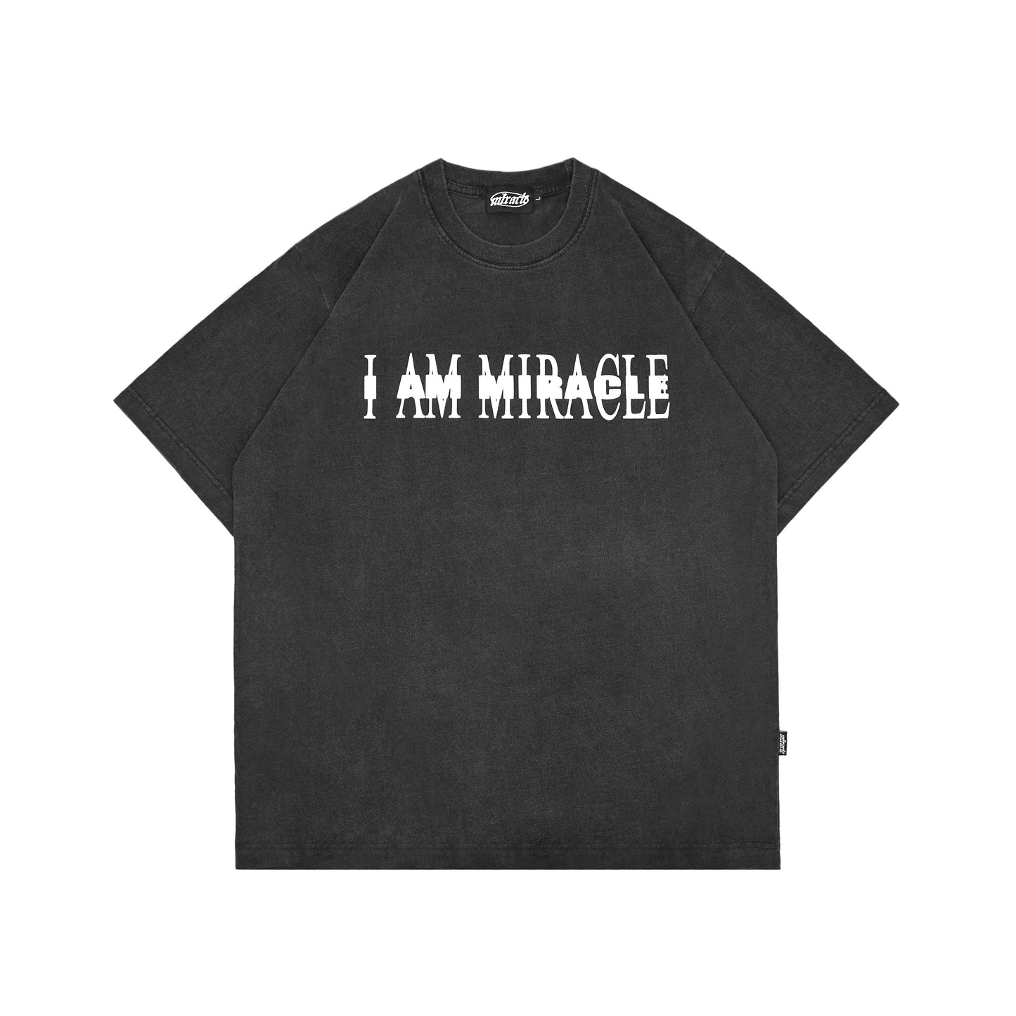 Miracle Mates - I AM Black Wash T Shirt