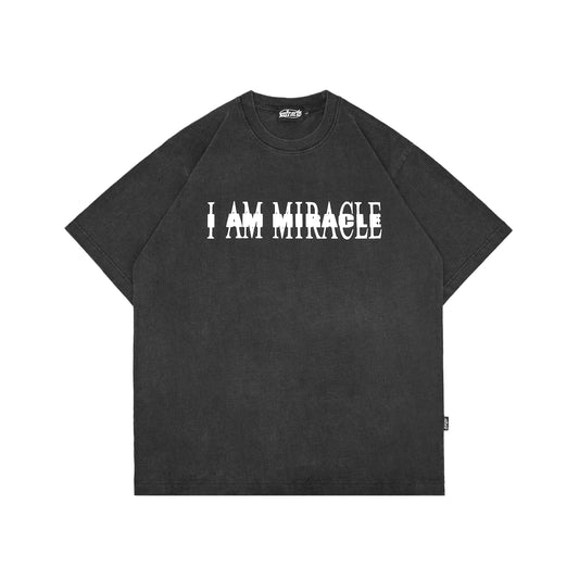 Miracle Mates - I AM Black Wash T Shirt