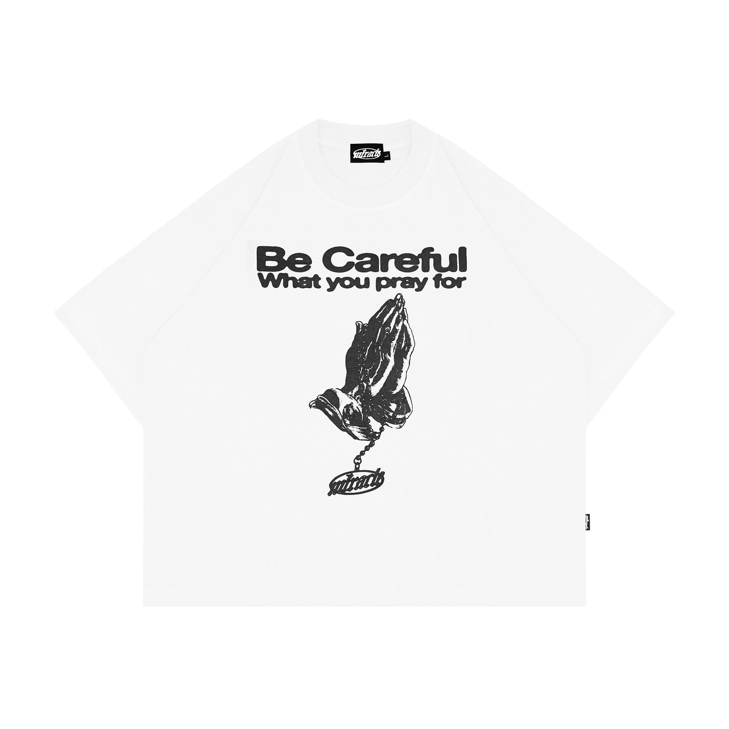 Calme White Boxy T Shirt