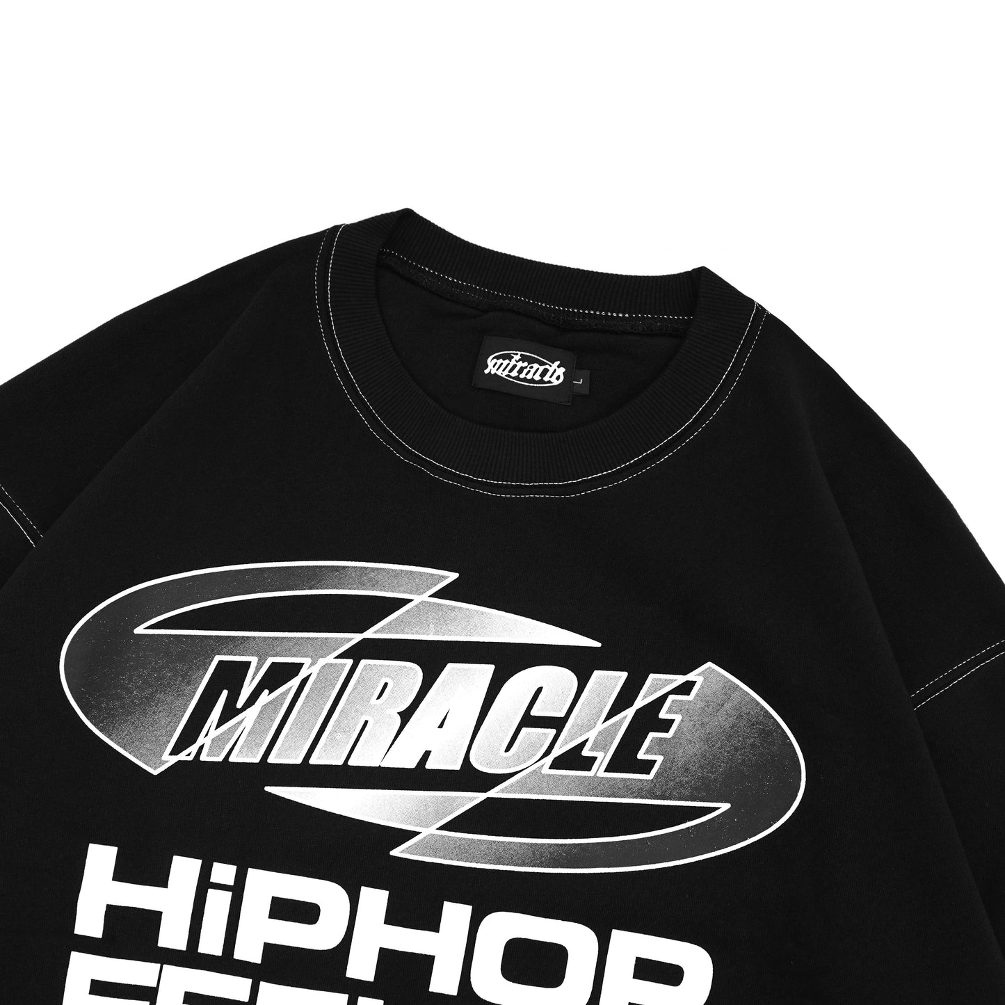 Miracle Mates - Blade Crewneck Black Oversized