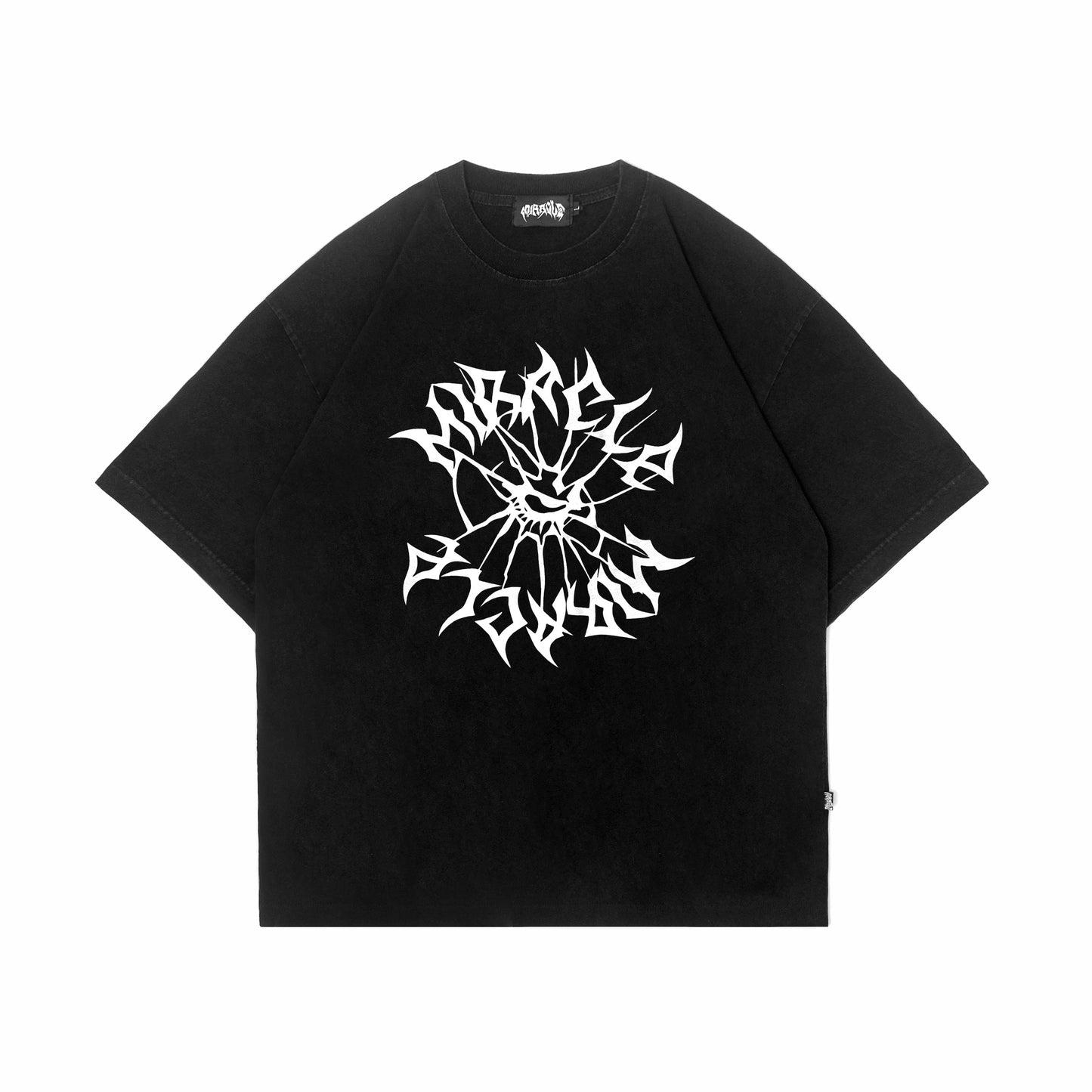 Miracle Mates - Polish Black Washed Oversized T Shirt