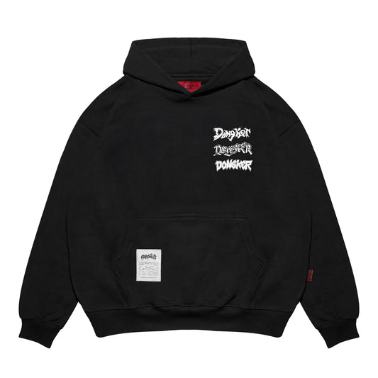 Miracle Mates - Terlalu Bodoh Black Hoodie Collaboration Dongker