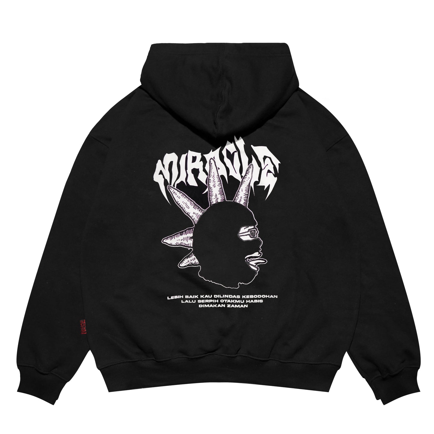 Miracle Mates - Terlalu Bodoh Black Hoodie Collaboration Dongker