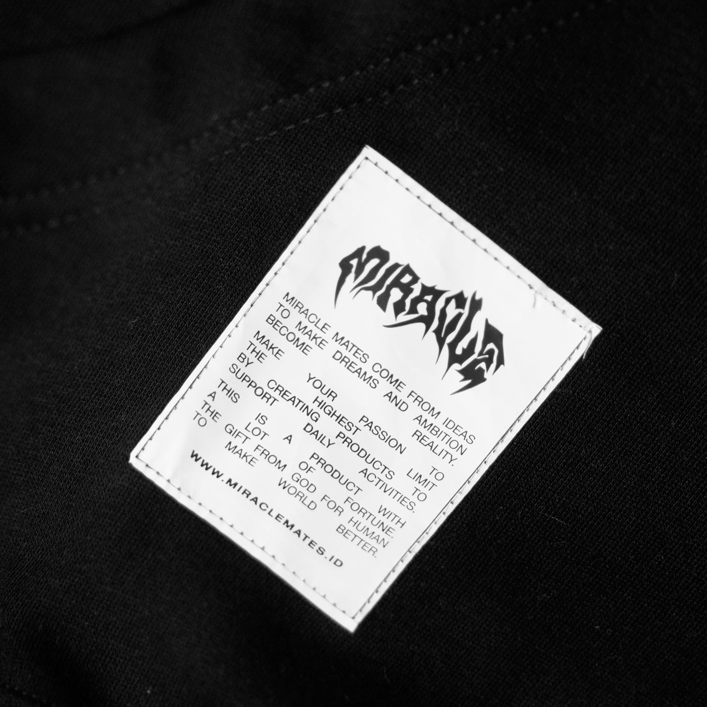 Miracle Mates - Terlalu Bodoh Black Hoodie Collaboration Dongker