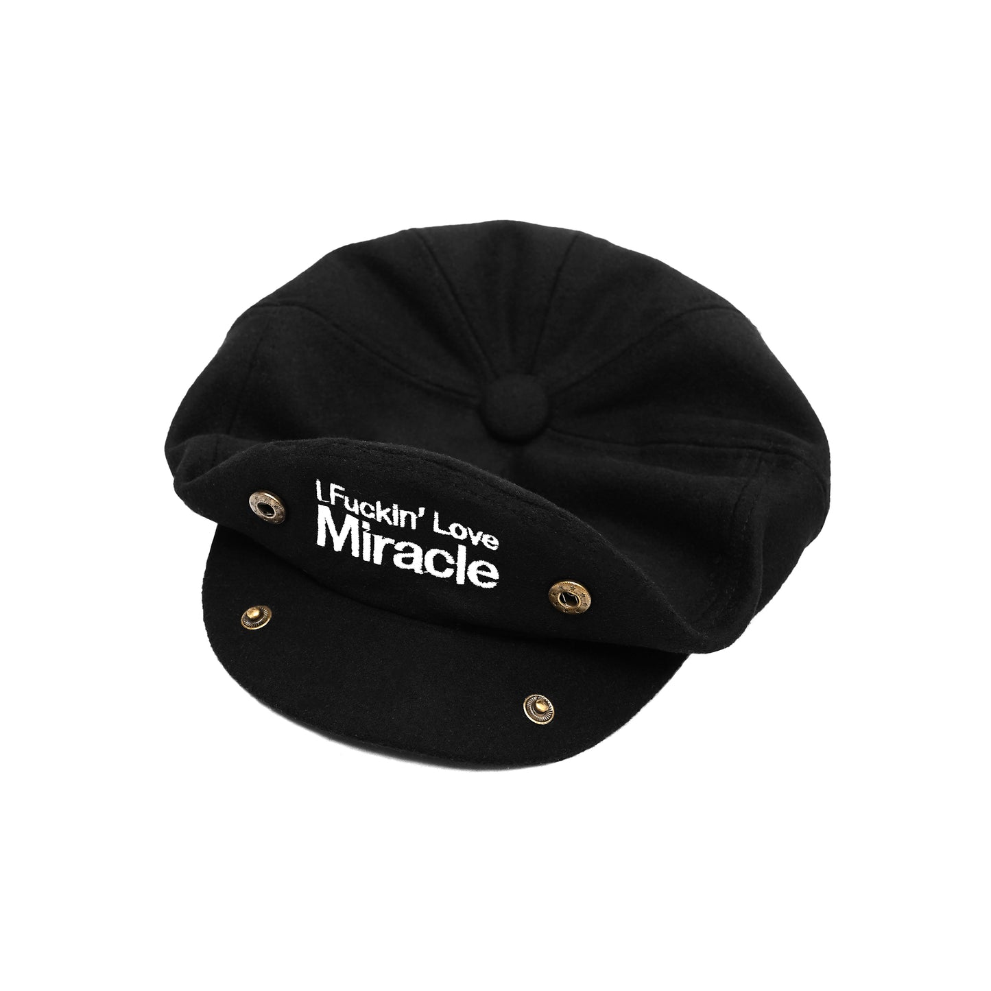 Ordern Black Flat Cap