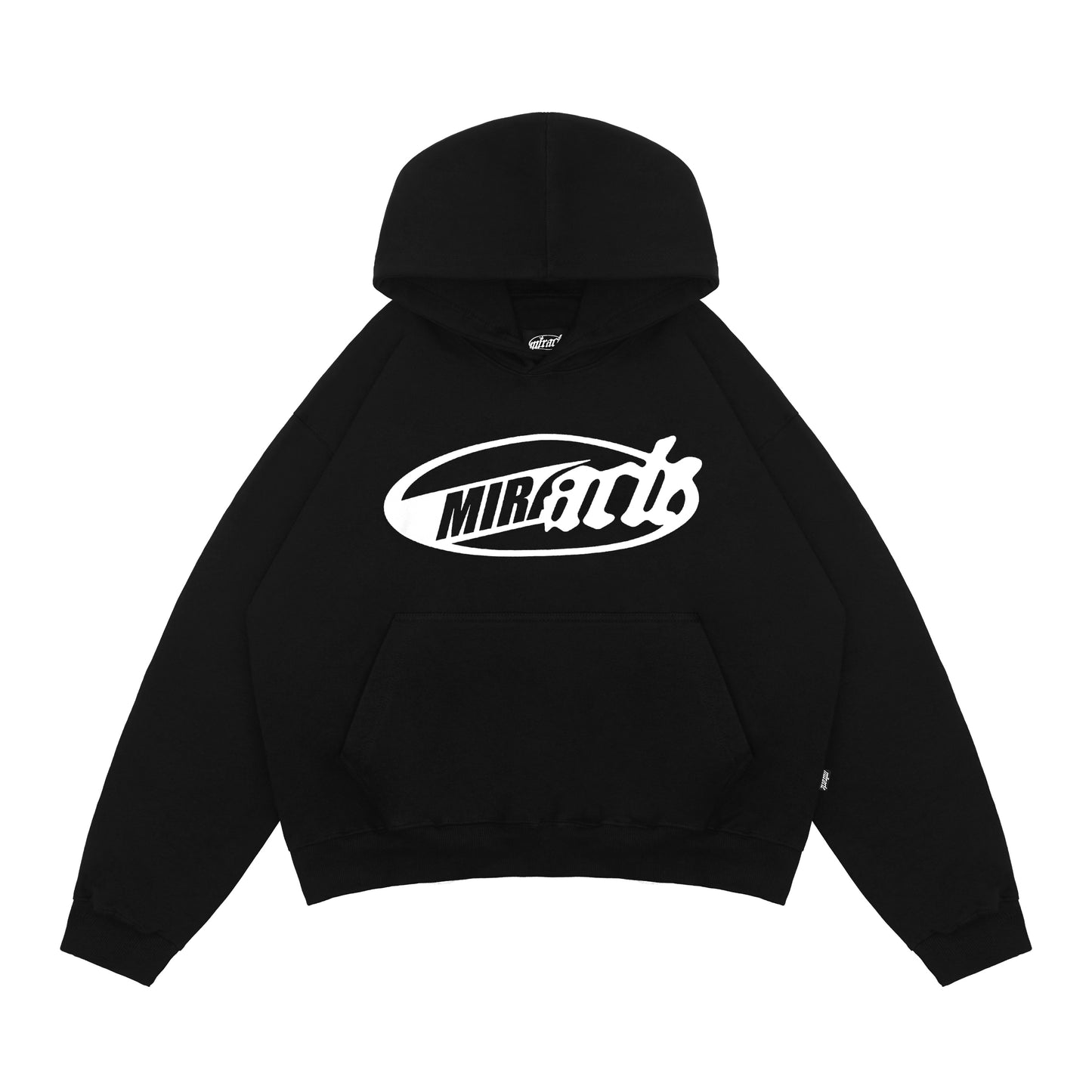 Equal Black Boxy Hoodie