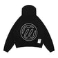 Equal Black Boxy Hoodie