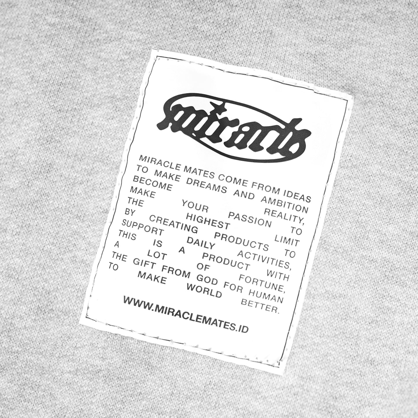 Miracle Mates - Diviser Grey Boxy Hoodie