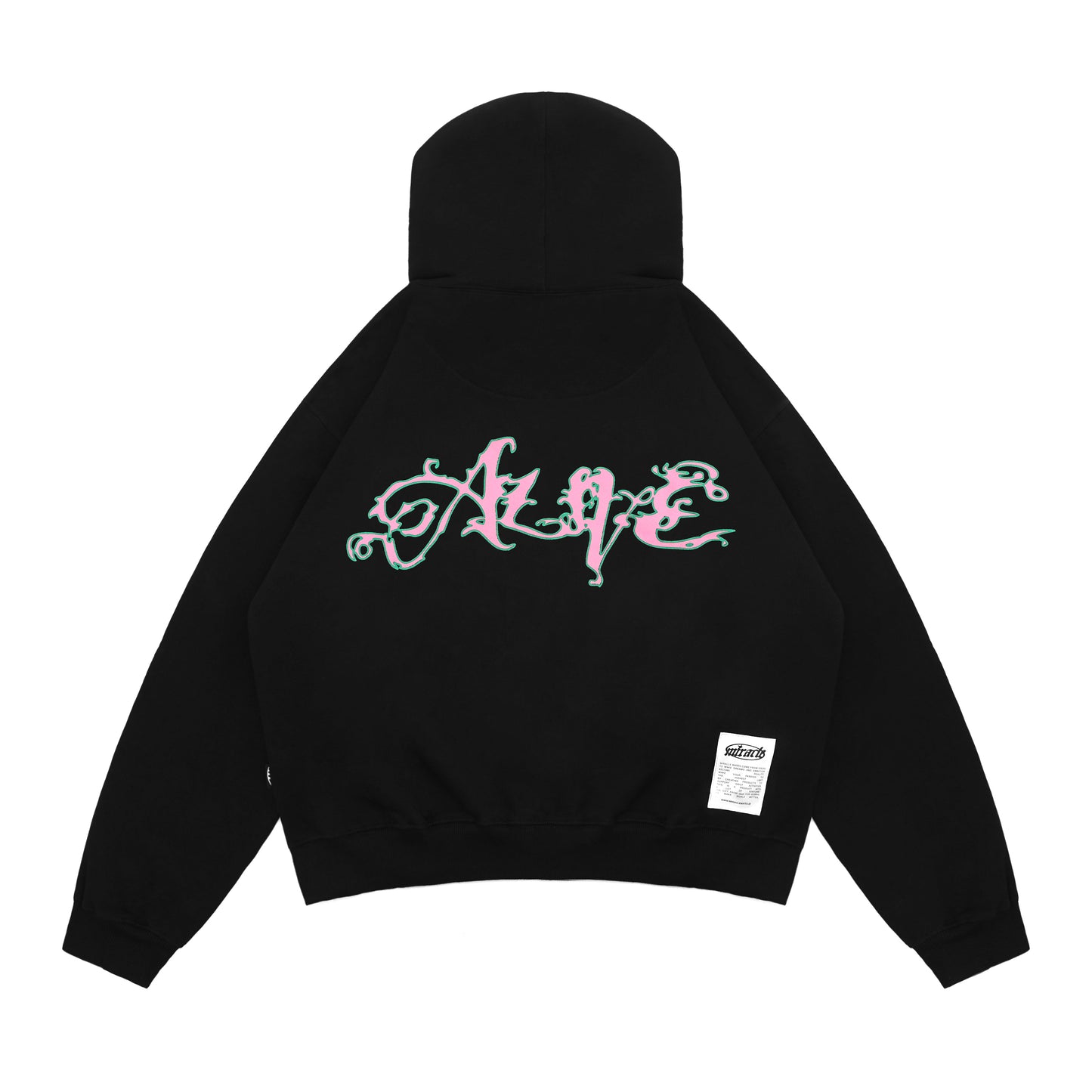 Miracle Mates - Repov Black Boxy Zip Hoodie