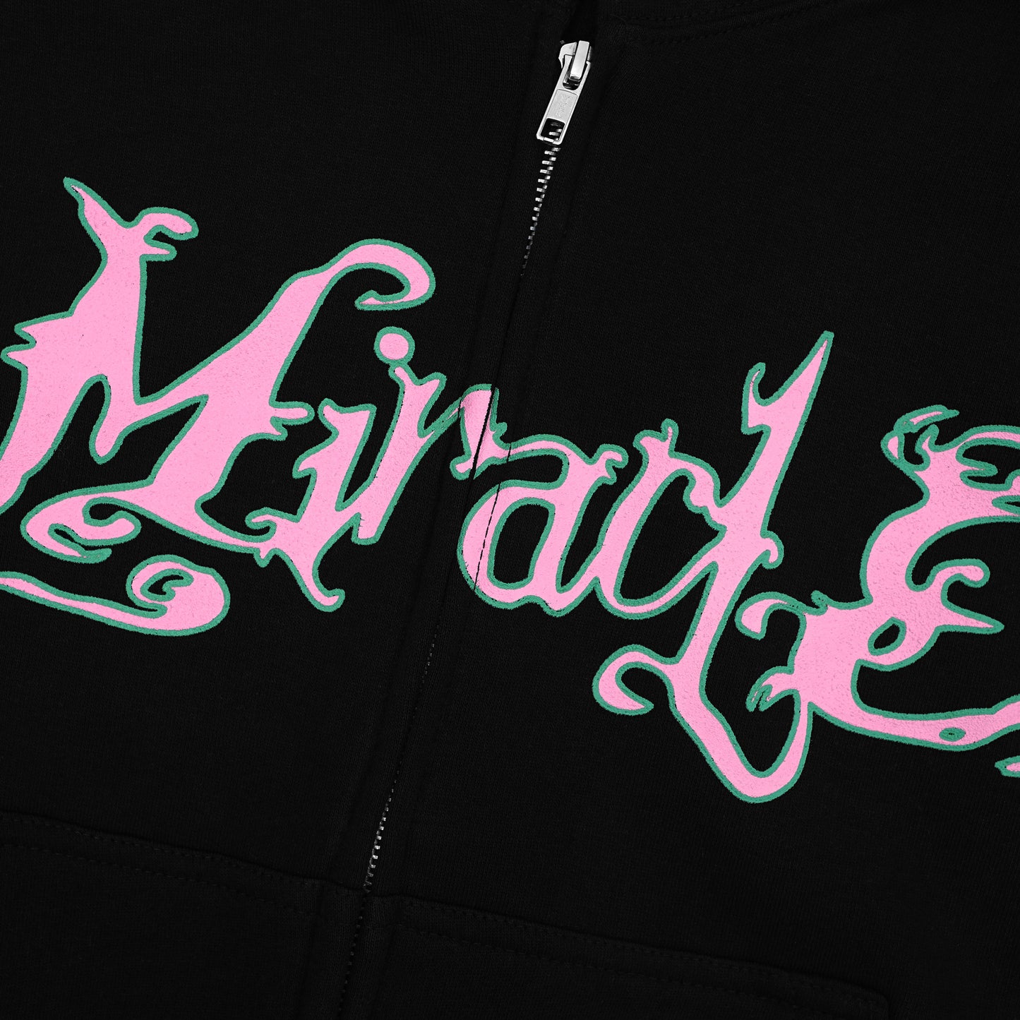 Miracle Mates - Repov Black Boxy Zip Hoodie