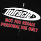 Miracle Mates - Stellins Black Boxy Zip Hoodie