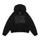 Miracle Mates - Cursive Black Boxy Hoodie