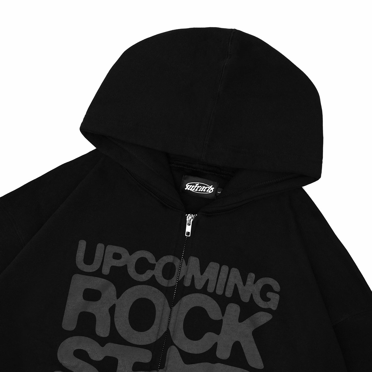 Miracle Mates - Cursive Black Boxy Hoodie