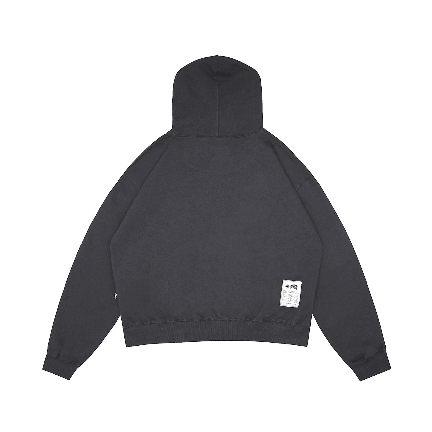 Plein Dark Grey Boxy Hoodie