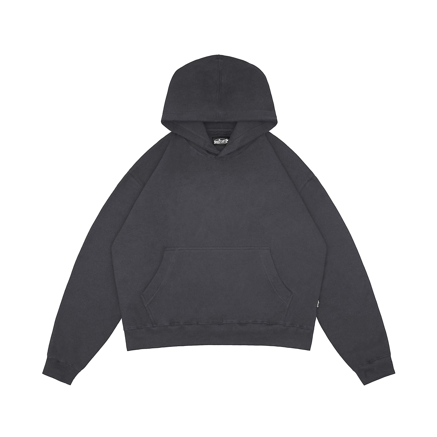Plein Dark Grey Boxy Hoodie