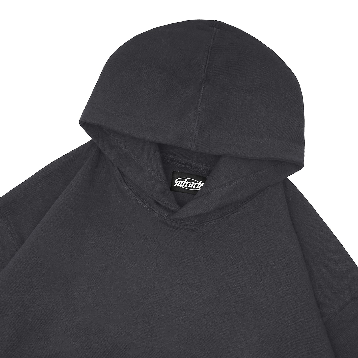 Plein Dark Grey Boxy Hoodie